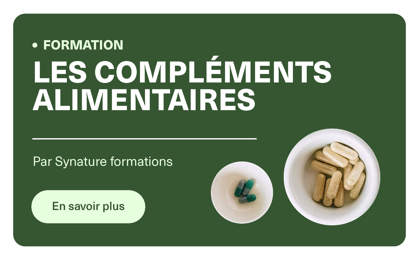 Les compléments alimentaires